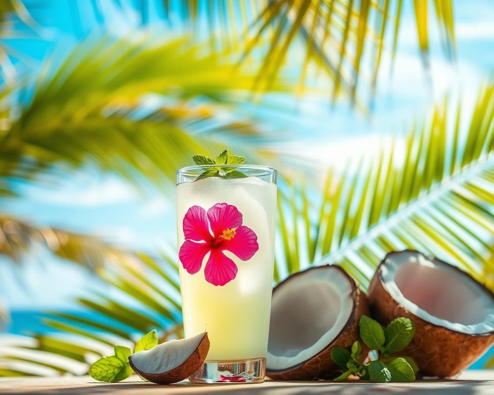 Água de Coco com Hibisco