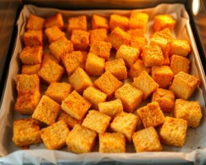 Cubinhos de Frango Crocante no Forno