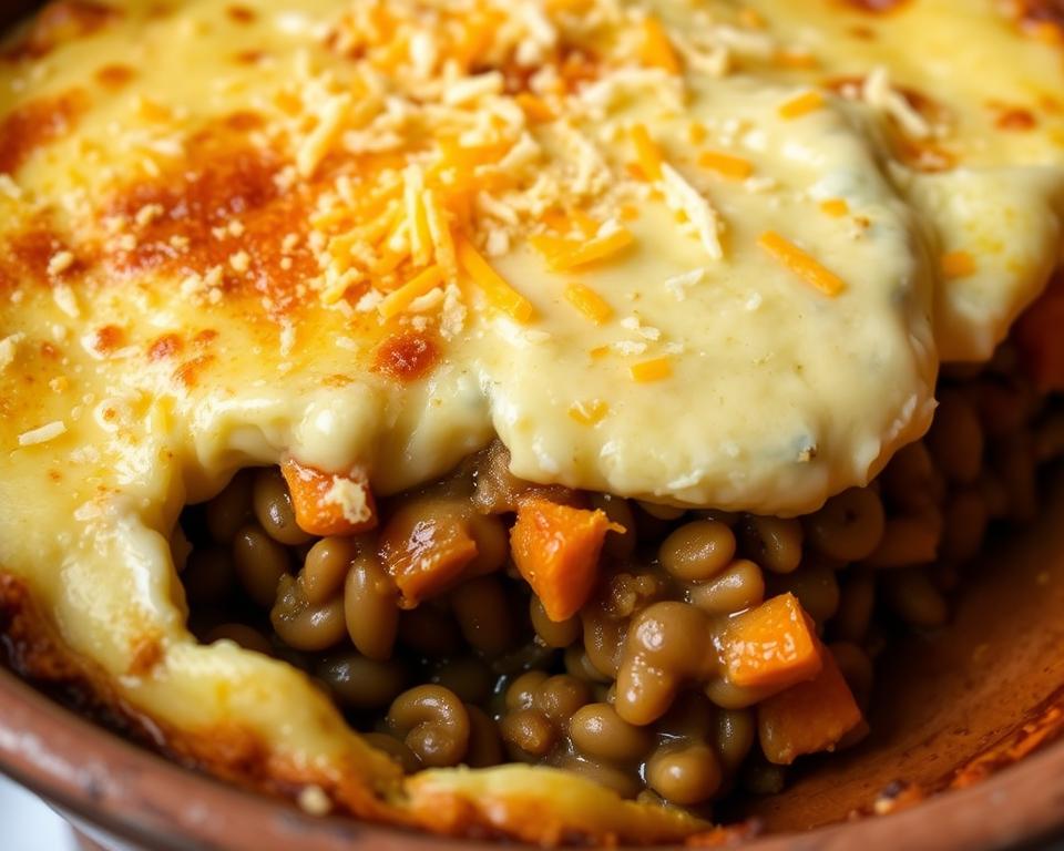 Escondidinho de Lentilha com Batata-Doce