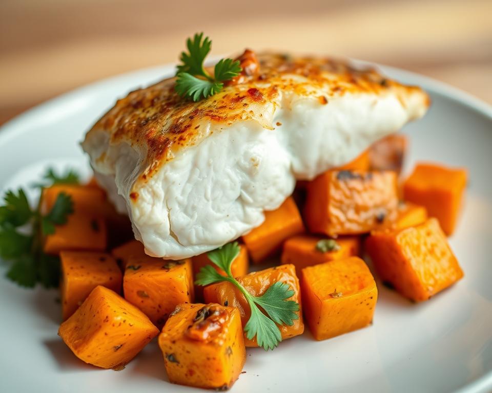 Tilápia ao Forno com Batata-Doce