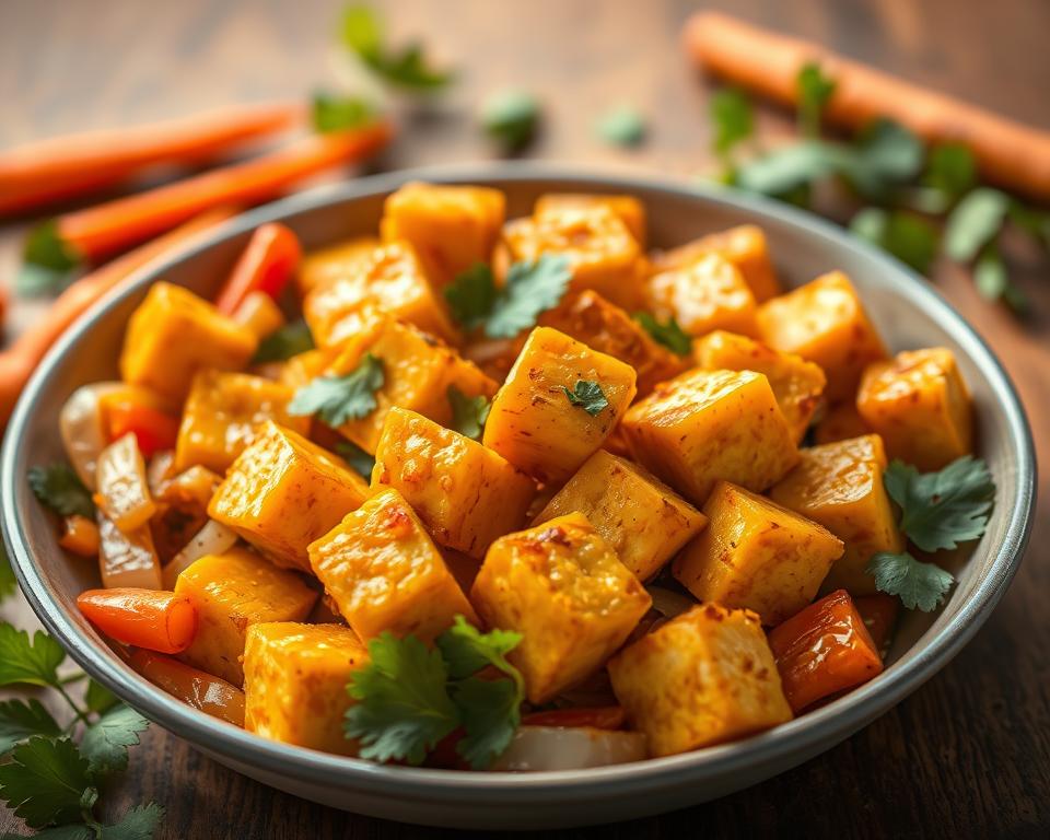 Tofu Mexido com Cúrcuma