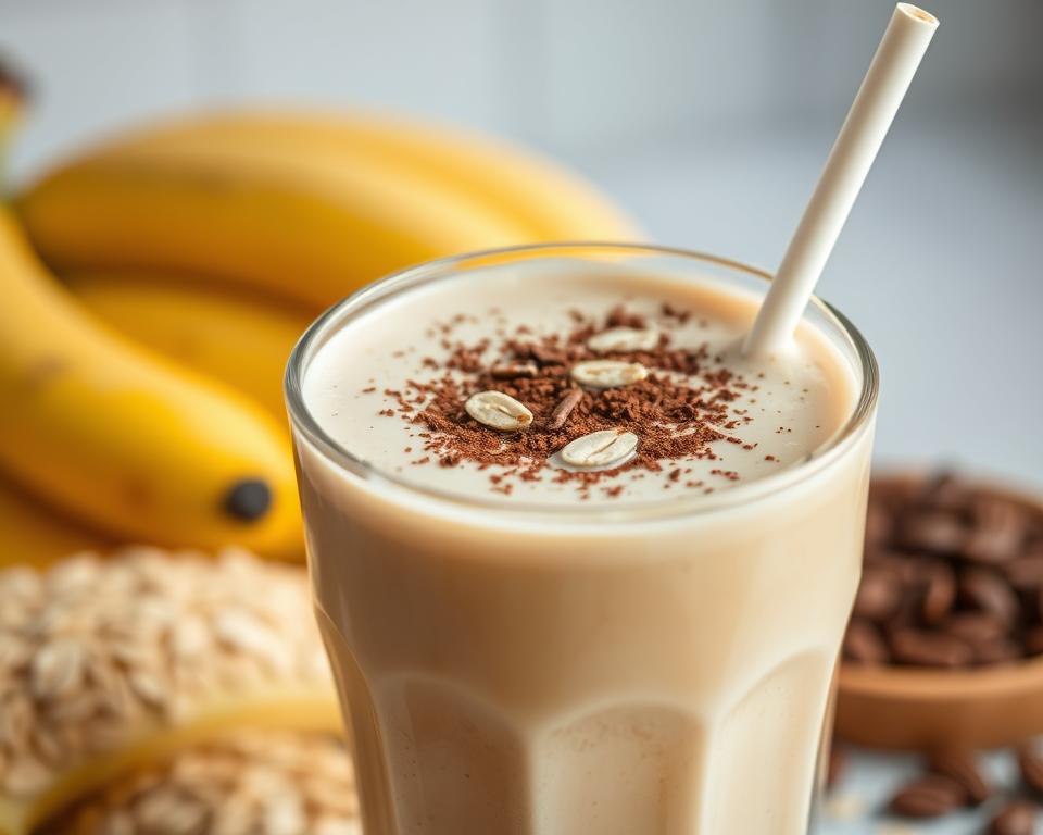 benefícios nutricionais do shake de banana com cacau e aveia