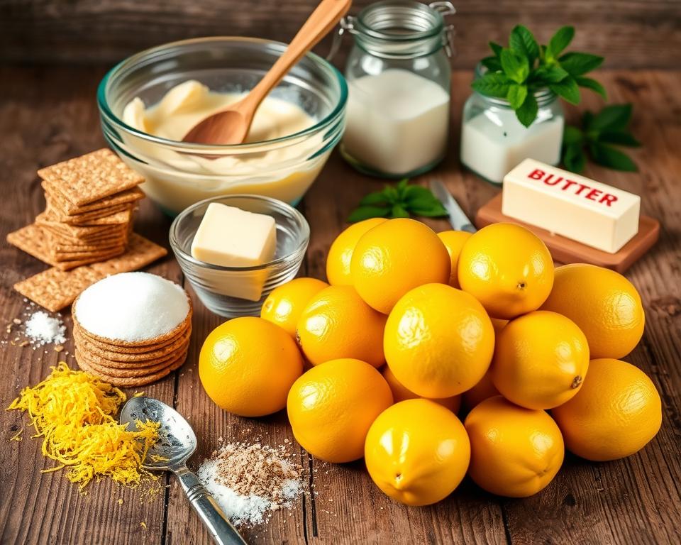 ingredientes para torta de limão