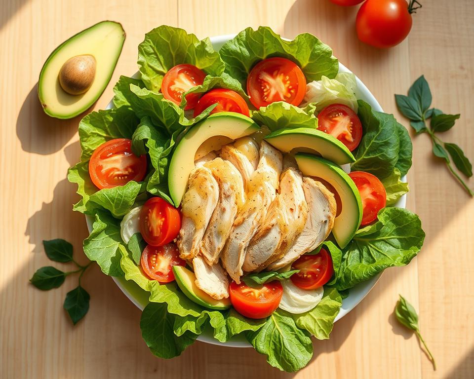 receita de salada de frango